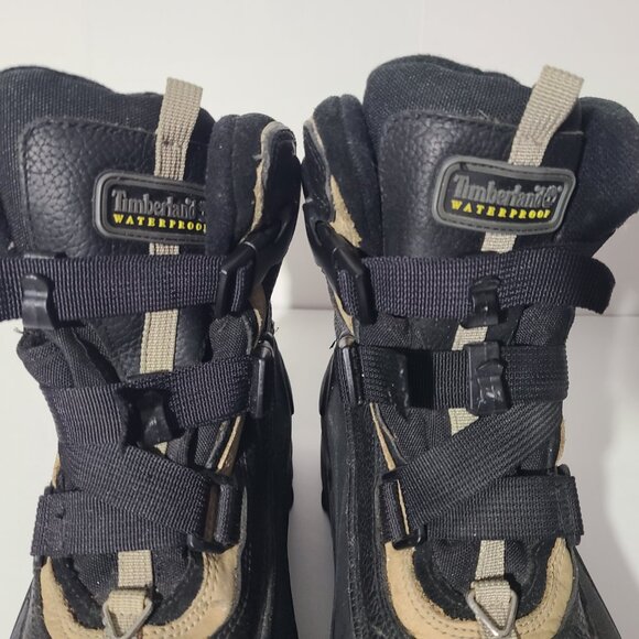 Timberland Waterproof Leather/Rubber Black Men's Boots Size 12 M - Picture 4 of 8